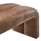 Modway - Dax Cuir végane de 50,5" Rembourré Banc d’accent - Brown-8