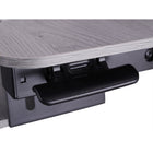 Rocelco - Support de bureau réglable assis/debout pour ordinateur portable de 32 po avec tapis anti-fatigue - Gris-Prêt à l'emploi sans aucun assemblage.