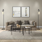 Hudson&Canal - Table basse ronde gigogne Gaia - Bronze noirci-Dimensions du produit : 36" L x 36" l x 18" H