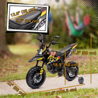 Qaba - Moto électrique pour enfants sous licence Aprilia 12V à batterie - jaune-Les deux moteurs 12V permettent une utilisation continue d'une heure à 3,7 mph (6 km/h) 