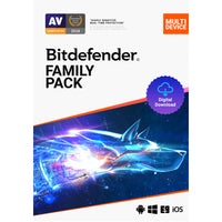 Bitdefender - Family Pack - 15 appareils - 1 an [Téléchargement]-Protège jusqu'à 15 appareils Windows, macOS, iOS et Android