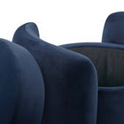 Modway - Nebula Velours Performance Rembourré Ottoman - Bleu Minuit-9