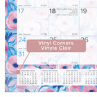 Blueline - 2027 Calendrier sous-main mensuel coloré - 12 mois - de janvier à décembre - 22 po x 17 po - floral - bilingue-Support en carton renforcé