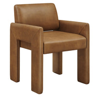 Modway - Daven Cuir végane Fauteuil à manger - Canyon-Fauteuil polyvalent pour salle à manger