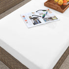 Modway - Convene Terrasse extérieure Ottoman rectangulaire in Cappuccino White-Résistants à l’eau et aux UV
