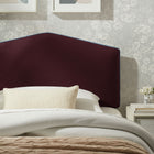 Modway - Cosette Performance Velvet Tête de lit taille jumelle, Mûrier-Finition de bord simple