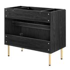 Modway - Chaucer 36" Armoire de toilette de salle de bain (lavabo non inclus) - Noir-Bassin d’évier et installations non inclus