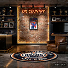 Connor McDavid 20x29 Oilers With Skinner-V - Toile encadree - 22" x 31"-Dimensions finales: 22.5x31.5