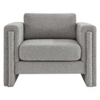 Modway - Visible Tissu Boucle Fauteuil - Gris clair-Capacité de poids : 330 lb