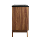 Modway - Soma 48" Vanité de salle de bain à un seul lavabo - Noir noyer-Finition du grain du bois