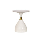 Brassex - Table d'appoint 536978 - blanche-Style contemporain
