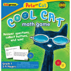 Edupress Pete the Cat Jeu de mathématiques Cool Cat 1 -Les joueurs pratiquent les mathématiques de niveau scolaire en tirant des cartes et en répondant à des questions.