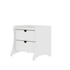 Manhattan Comfort - commode et table de chevet Coney style milieu du siècle moderne - blanc - ensemble de 2-Garantie limitée du fabricant de 30 jours