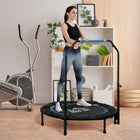 Soozier - Trampoline de rebond pliable 40 po pour adulte, bleu-Guidon en mousse et manchons de pied en caoutchouc, assurant sécurité et confort pendant l'exercice 