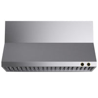 KUCHT KRH600-GL-C 60 po Hotte murale - avec commandes numériques - 1200 CFM - Acier inoxydable/Or-Deux commandes tactiles numériques à cadran rond assorties aux boutons ronds de toute cuisinière et parfaitement compatibles avec notre thermostat numérique exclusif Horus à cadran présenté sur la série KX