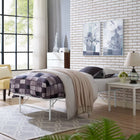 Modway - Horizon Acier inoxydable Cadre de lit simple, Blanc-Espace de rangement généreux de 14"