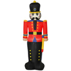 HOMCOM - Décorations gonflables éclairées d'extérieur de 6 pieds de haut pour Noël - - Noir-Soldat jouet casse-noisette gonflable de 6 pieds de haut 