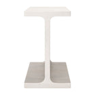 Zuo - Bama Table d’appoint - Bois blanchi à la chaux-Dimensions: 12,2 po L x 15,0 po L x 20,1 po H