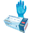 Ronco - Gants d’examen Nitech, Bleu, Moyen, Paquet de 100-Bleu