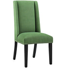Modway - Baron Tissu Chaise à manger Ensemble de 2 - Vert-Rembourrage en mousse dense pour le confort