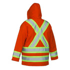 Forcefield - Hi-Vis de canvas de coton canard parka - Orange - Tres Grand-Col rond, manches courtes avec poche poitrine. Taille : 2X Grand