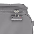 Bugatti - Amsterdam Ensemble de valises souples 2 pièces - Gris-Serrure à combinaison intégrée approuvée par la TSA pour plus de sécurité