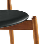 Modway - Stalwart Fauteuils d’accompagnement à manger Ensemble de 2 - Noir noyer foncé-10