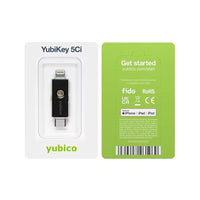 Yubico - Clé de sécurité YubiKey 5Ci - USB-C + Lightning - Noir-Conçu comme une clé USB-C et Lightning pour une authentification sécurisée