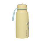 b.box - Boîte isotherme à couvercle rabattable - 1L - Looney Tunes-Couvercle à clapet pour boire librement, avec paille en acier inoxydable à l'intérieur