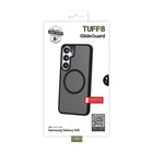 TUFF8 - Samsung Galaxy S25 - Étui Glideguard certifié Qi2 - Smokenoir-Couche antichoc : La couche antichoc étanche à l'air ajoute une protection supplémentaire contre les chutes accidentelles. Testé selon la norme MIL-STD jusqu'à 8FT