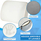 Mount-It - Oreiller de soutien lombaire ErgoActive-Dimensions: 15 po L x 12,75 po l x 4,25 po P