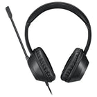 Adesso - Xtream P7 Casque USB-C supra-auriculaire avec commandes intégrées, micro rétractable et fonction Coplit key - noir-Conception légère et durable pour un port toute la journée