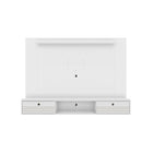 Manhattan Comfort - Centre de divertissement flottant Liberty 70,86 po style milieu du siècle moderne - Blanc-Centre de théâtre mural de style mid-century modern pour salon et chambre