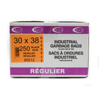 Eco II - Sac à ordures - 30 po x 38 po -  regulier - noir - paquet de 250 -30 po x 38 po