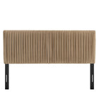 Modway - Eloise Velours de performance résistant aux taches Tête de lit complète, Taupe-Assemblée requise