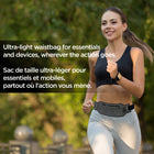 PurAthletics - Sac banane ultra-léger - Noir/Mesh-Élégant et beau, léger