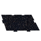 Edgewood - IN2FIT - 16.6" x 23.5" x 1/4" - dalle de fitness emboîtable à absorption des chocs et du son - latte - paquet de 9 -Caoutchouc recyclé lié au polyuréthane