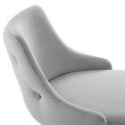 Modway - Adorn Performance Velvet Tabouret de bar - Gris clair - Ensemble de 2-8