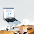 ShoppingAll - Support Élévateur Pour Ordinateurs Portables Et Tablettes Jusqu’à 17,3 Pouces – Argent-Pliable et Facile à Transporter – Design mince et léger, parfait pour le rangement ou les déplacements.