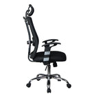 TygerClaw – Fauteuil de bureau à dossier élevé aéré et appui-tête, 23,2 x 26,8 x 11,8 po, noir-La hauteur du siège s'ajuste facilement à l'aide d'un simple levier, vous permettant ainsi de trouver rapidement votre position idéale
