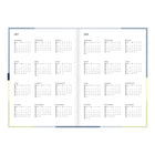 Letts of London - 2027 Agenda hebdomadaire et mensuel Gradient semaine sur deux pages – 8-1/4" x 5-7/8" – Couleurs assorties – Multilingue-Marque-page ruban / signet