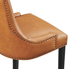 Modway - Marquis Cuir végane Chaise à manger - Tan-8