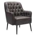 Zuo - Tasmania Fauteuil d’appoint - Noir vintage-Assemblage requis