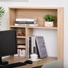 HOMCOM - Bureau d'ordinateur style nordique - 43,25 po L x 27,5 po l x 54,75 po H - couleur chêne-Idéal pour un espace d'angle, peut être utilisé comme bureau d'écriture ou même comme table à manger