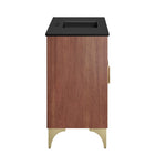 Modway - Daylight 48" Vanette de salle de bain - Noyer noir-Matchs non inclus