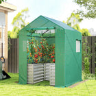 Outsunny - Serre avec jardinière surélevée, blanc-Peut être utilisé seul ou ensemble pour répondre à vos différents besoins  
