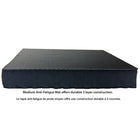 Rocelco - Rehausseur de bureau d'angle réglable assis/debout de 46 po avec tapis anti-fatigue - Noir-CADR dispose d'un plateau pour clavier de 40 pouces de large et de 14,2 de profondeur