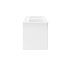 Modway - Vitality Double évier 48" Vanette de salle de bain - Blanc blanc-Évier double en céramique avec comptoir intégré
