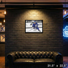 William Nylander Toronto Maple Leafs Spotlight sur toile - Toile encadree - 31" x 22"-Dimensions finales: 31.5x22.5