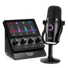 Hercules - Trousse de démarrage Stream-Gestion complète de votre audio : configuration de la source audio via le logiciel hercules stream control, jusqu’à 8 pistes simultanément, 2 pages de 4pistes chacune, 4 encodeurs de gestion du niveau de volume (avec support du mute), compatibilité avec les microphones USB